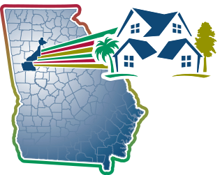 A map of GA highlighting the Cities of Palmetto, Senoia, and Union City.